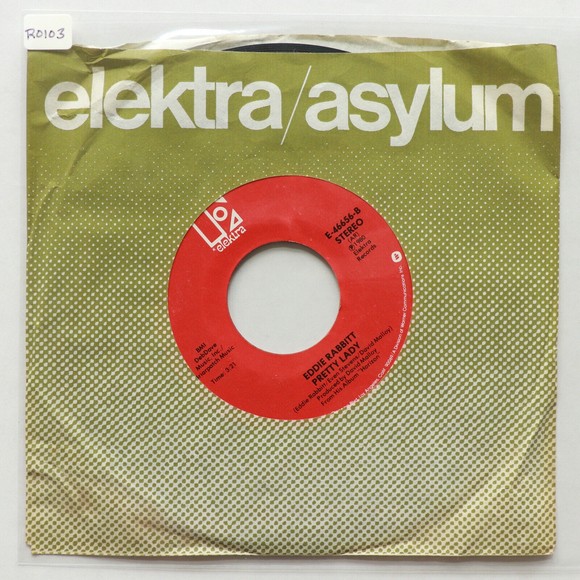 Eddie Rabbit - Drivin' My Life Away / Pretty Lady 45 rpm Vinyl 7" Single E-46656 - Picture 8 of 8